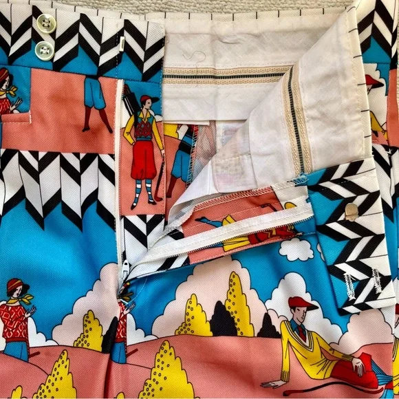 Vintage David Smith Golf Pants • Men’s Colorful ’70s Poly Slacks • 34 36 38 - Picture 5 of 14